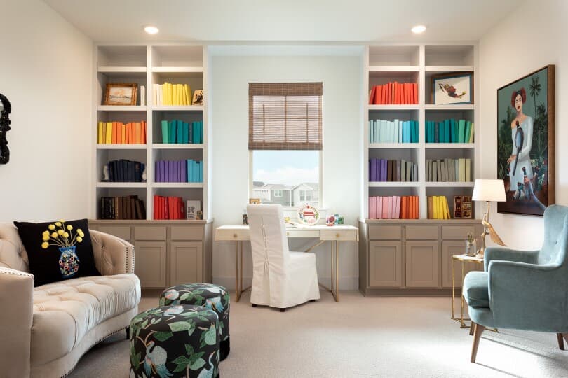 Home office in the Claremont at Easton Park by Brookfield Residential in Austin, TX