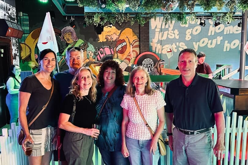 Julie Martin and friends at Saxon Pub in South Austin TX