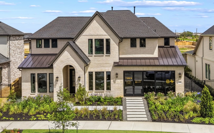 Streetscape of 60 Traditional Homes at Midline in Webster TX