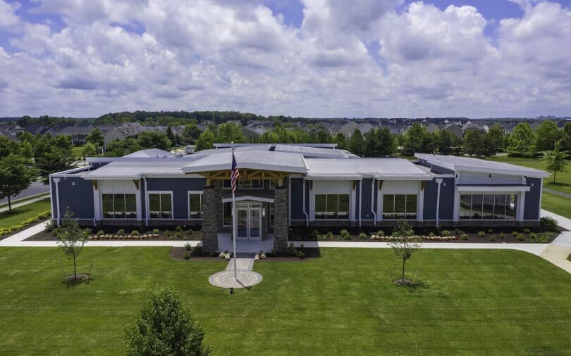 Exterior of Gold Path Academy at Snowden Bridge in Stephenson, VA