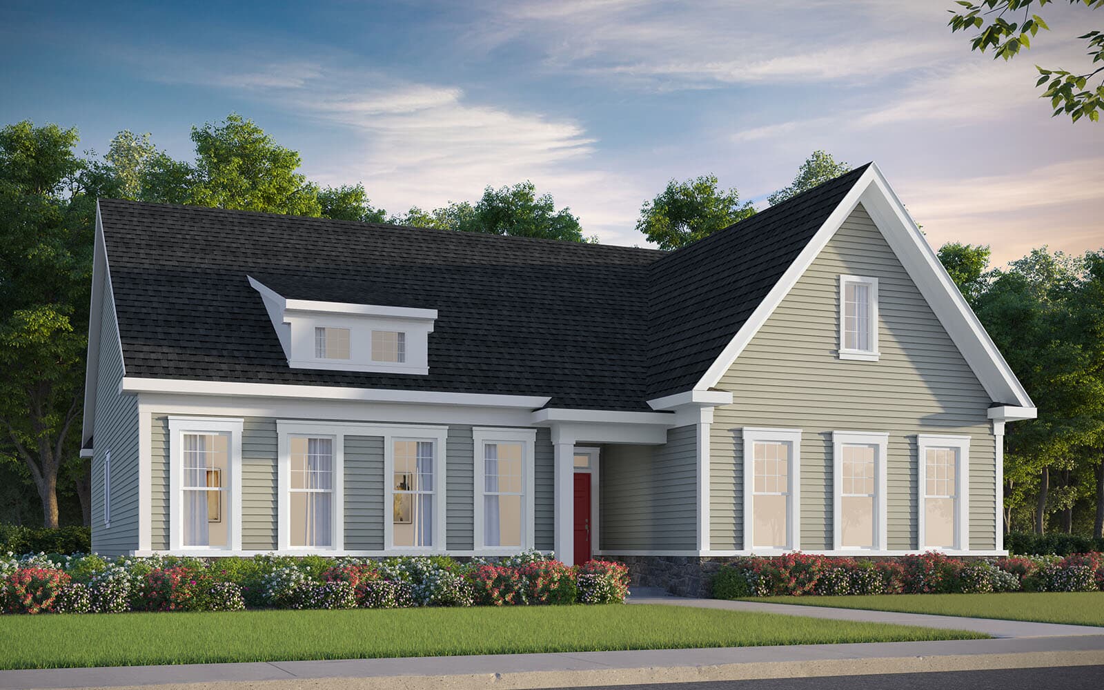 Elevation 2 A rendering of the Savoy II Elevation 2 by Brookfield Residential