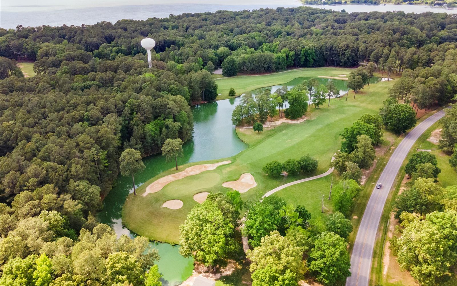 The 18-hole golf course at Swan Point.