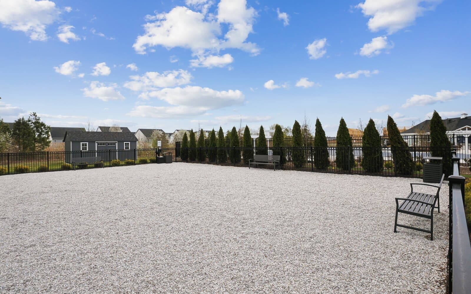 The bark park at Lakeside at Trappe by Brookfield Residential.