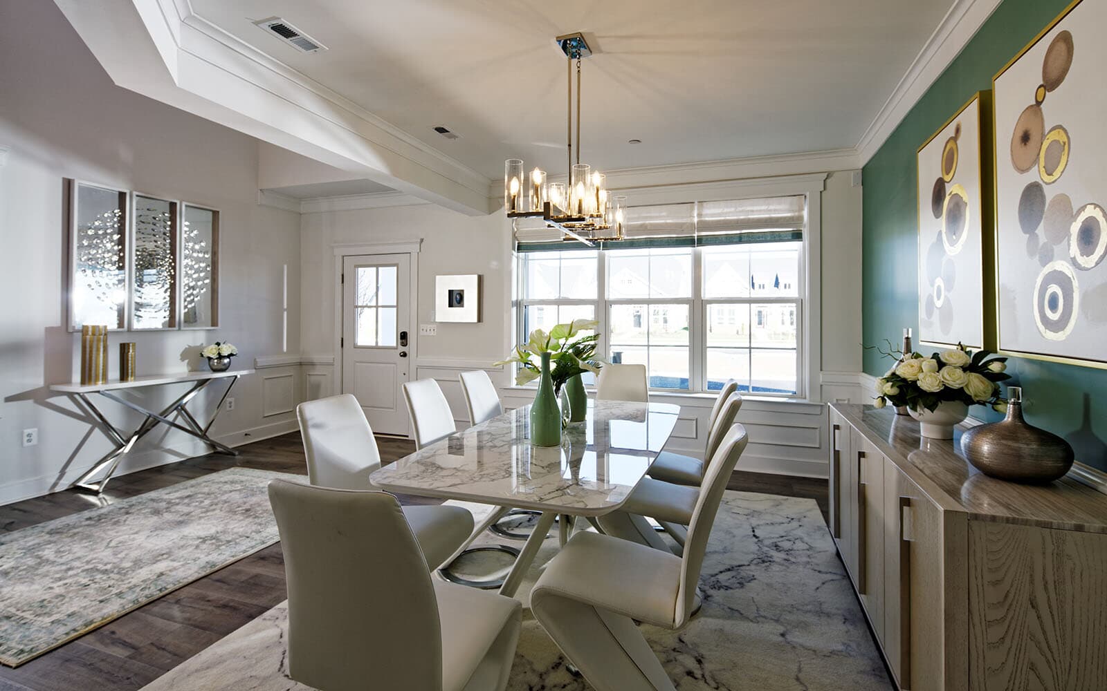 The dining room of the Beckham by Brookfield Residential