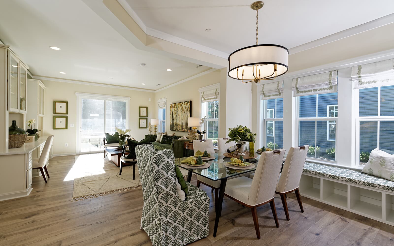 A bay window in the dining room of the Douglas by Brookfield Residential