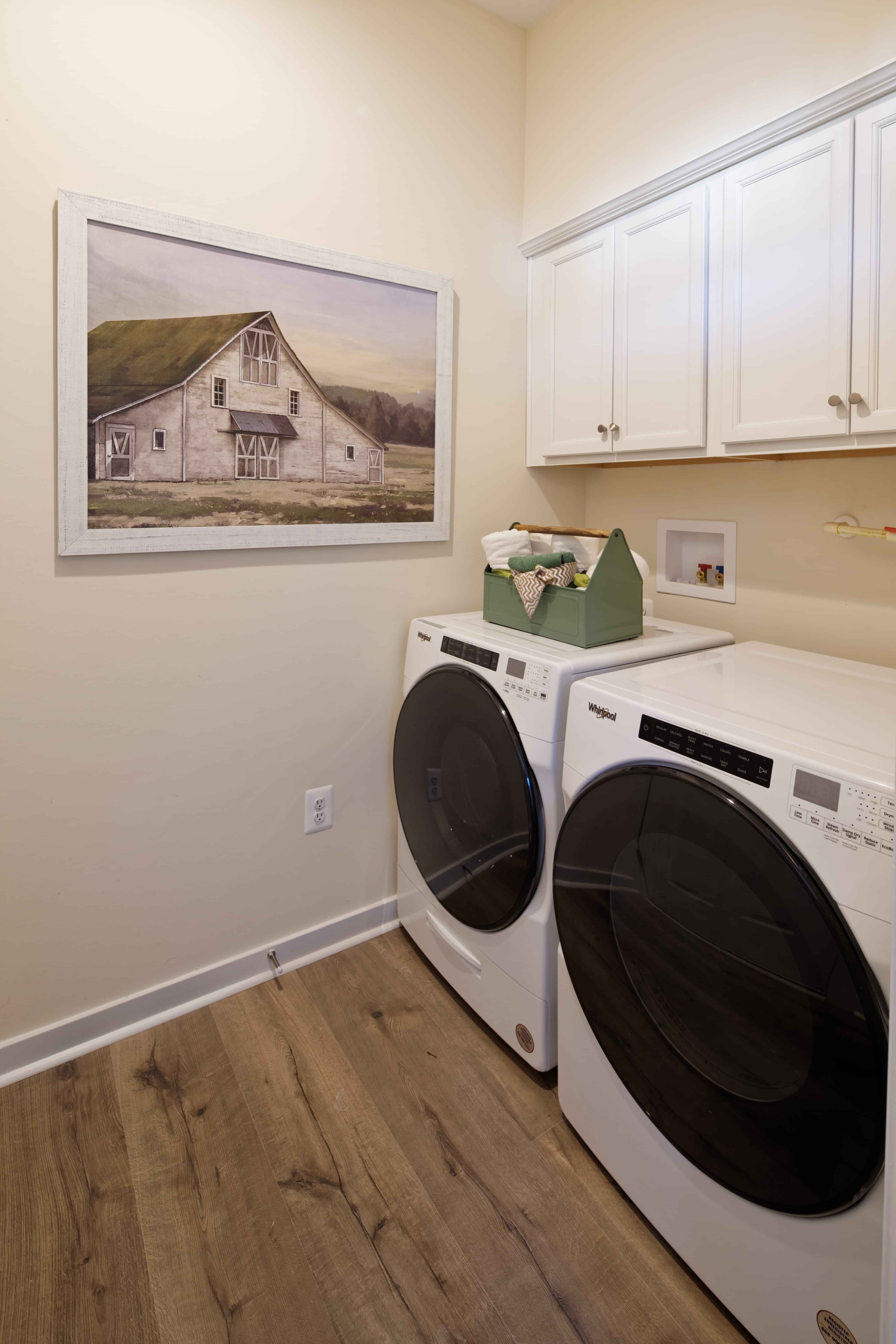 The laundry room of the Douglas by Brookfield Residential
