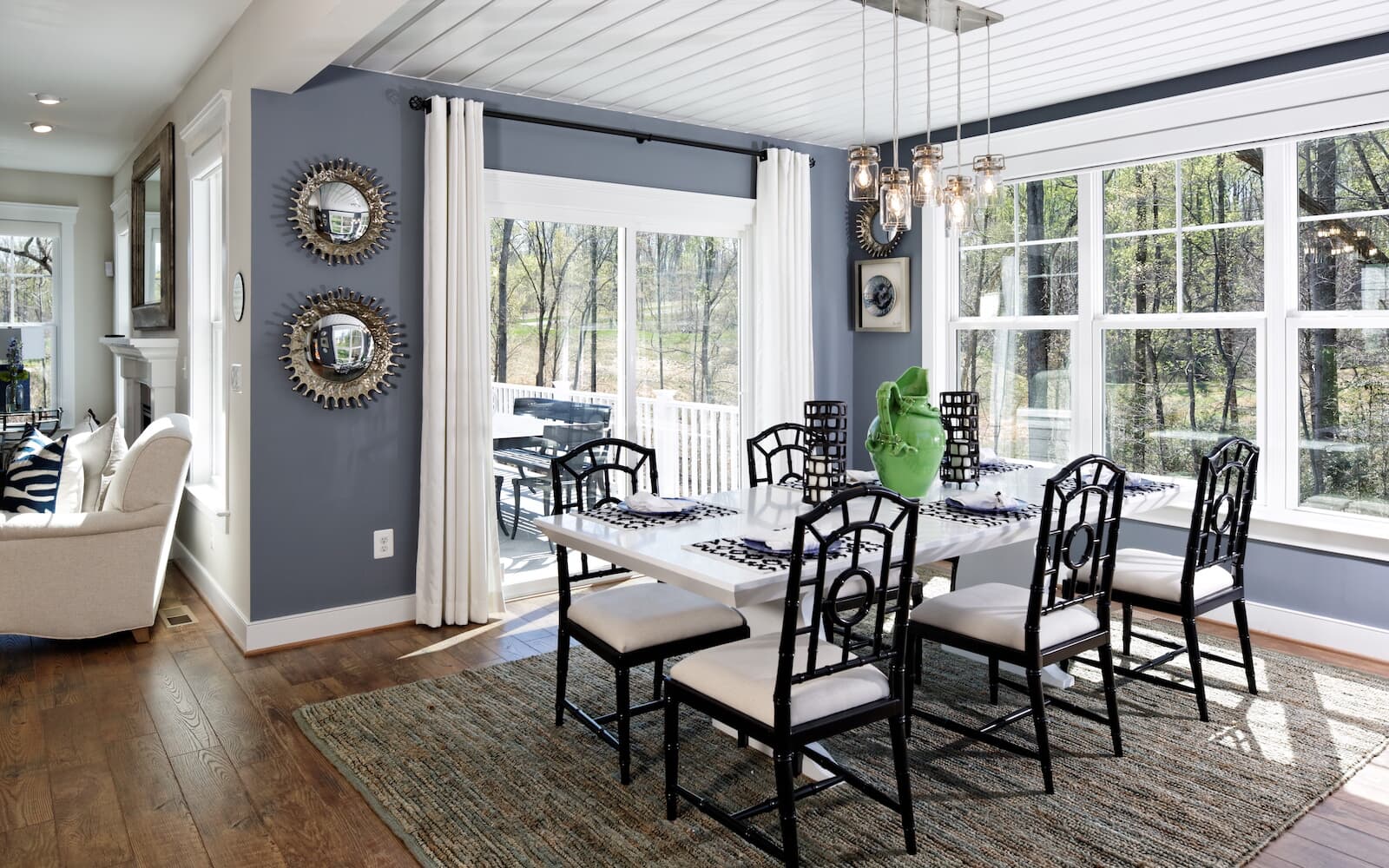 The sunroom off the kitchen in the Kensington II by Brookfield Residential in Potomac Shores 