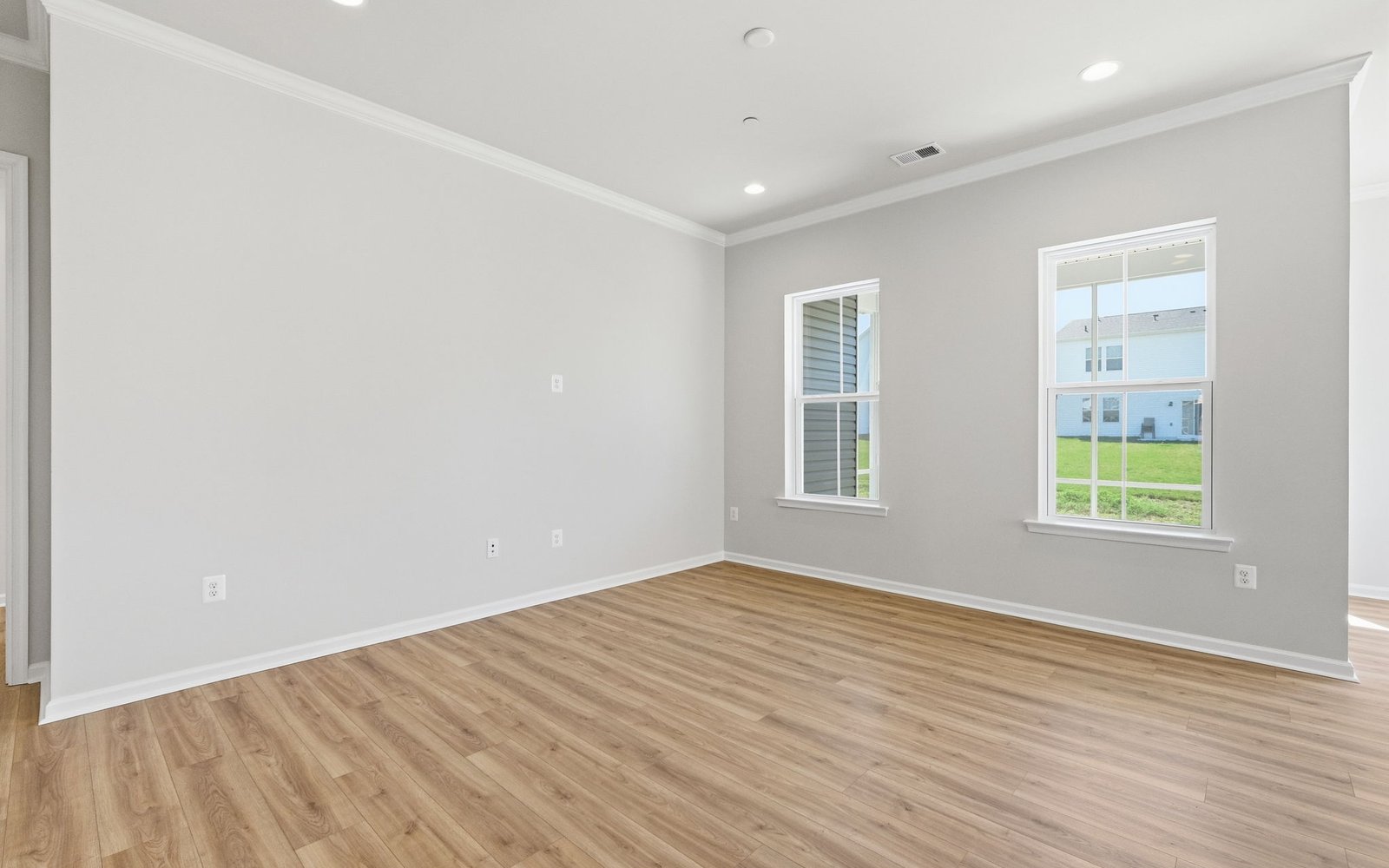 The family room of the Matisse on homesite 1132 at Lakeside at Trappe.