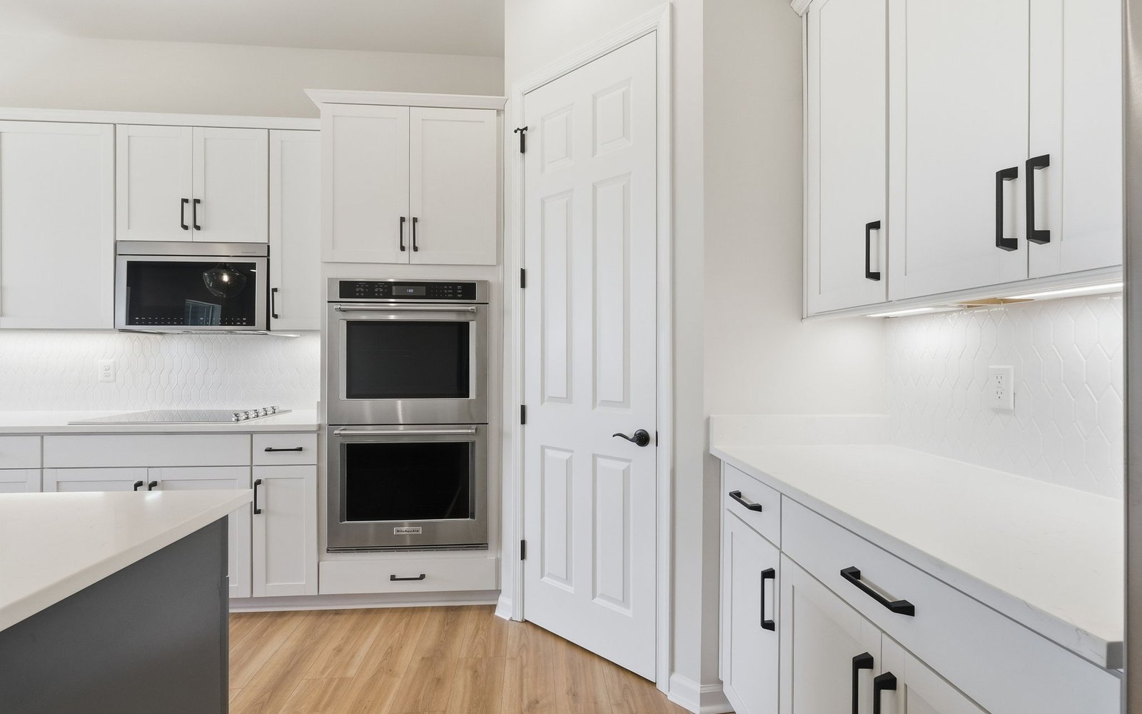 The kitchen of the Matisse on homesite 1132 at Lakeside at Trappe.