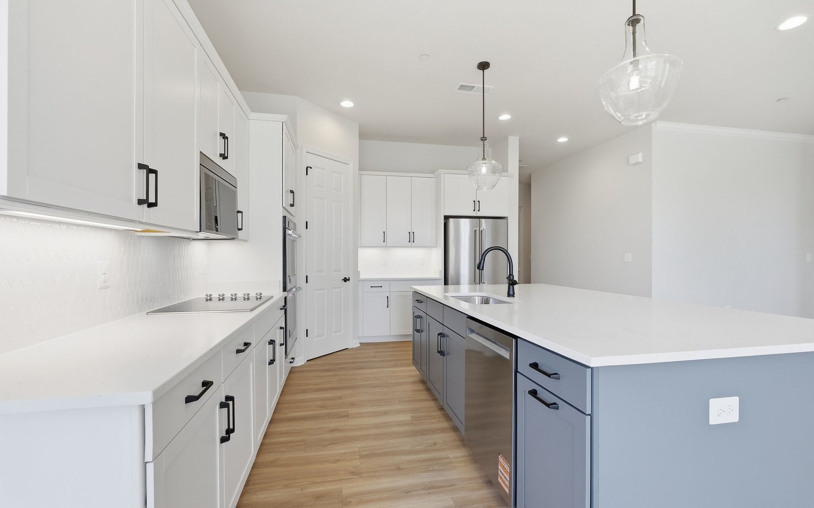 The kitchen of the Matisse on homesite 1132 at Lakeside at Trappe.