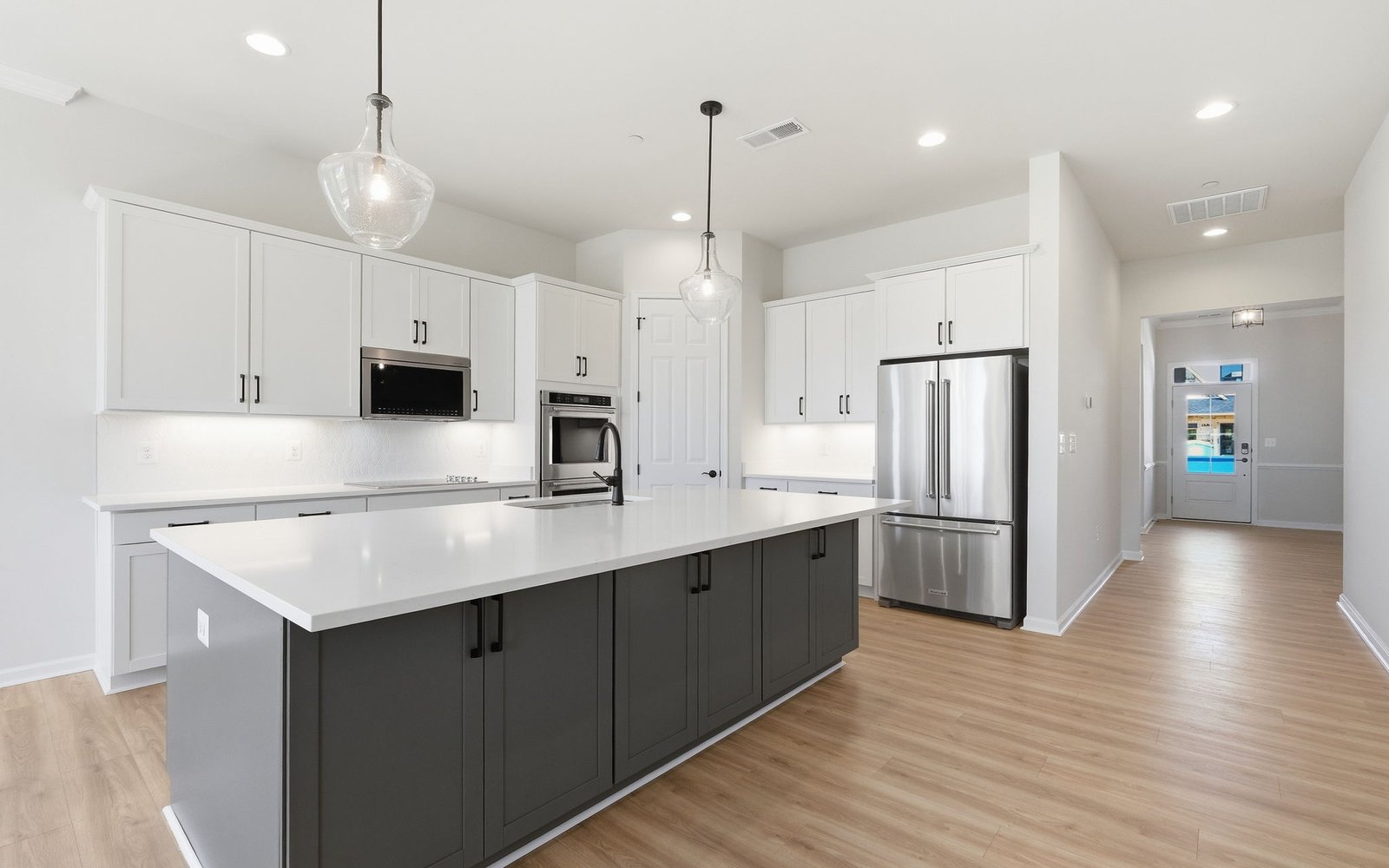 The kitchen of the Matisse on homesite 1132 at Lakeside at Trappe.