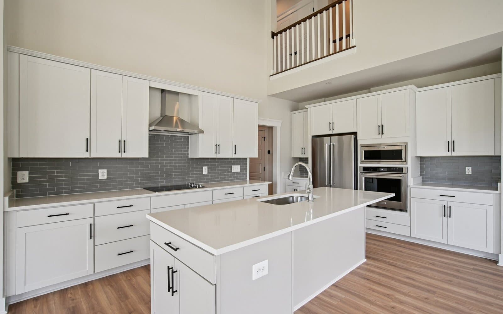 The kitchen of the Torrington on homesite 1136 at Lakeside at Trappe by Brookfield Residential.