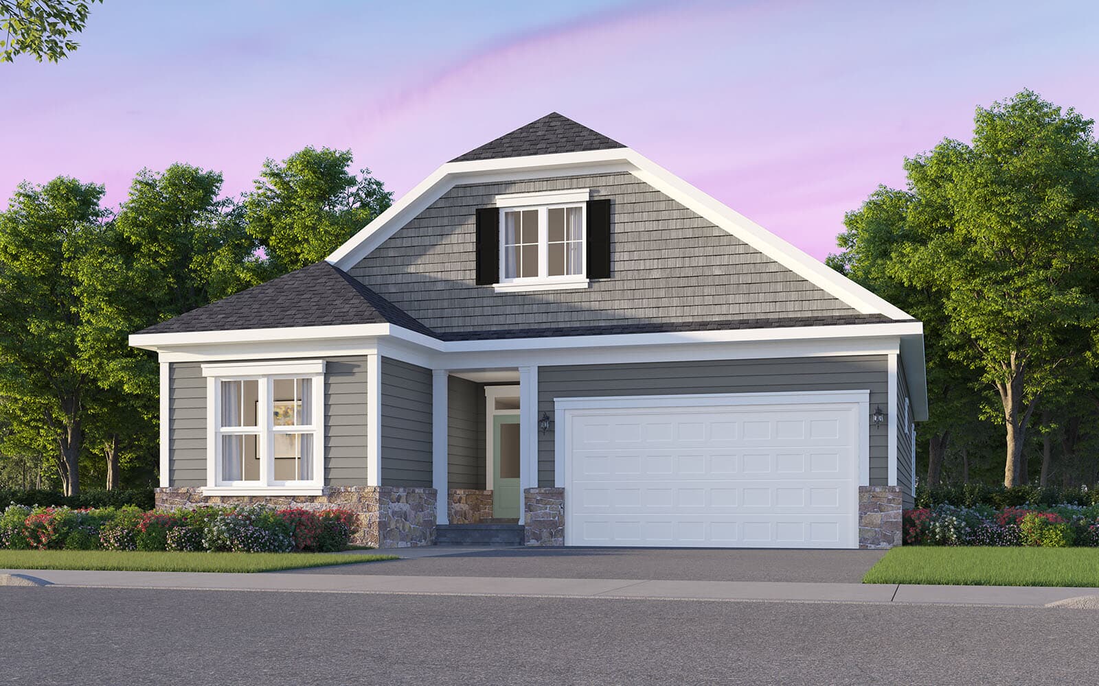 A rendering of elevation 2 of the Rembrandt by Brookfield Residential.