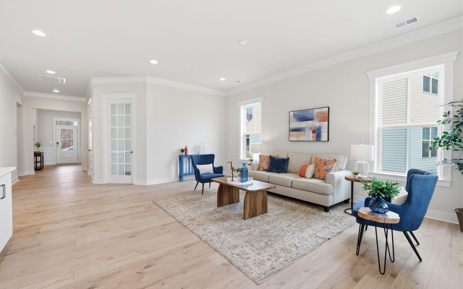 The family room of the Rembrandt at Lakeside at Trappe.