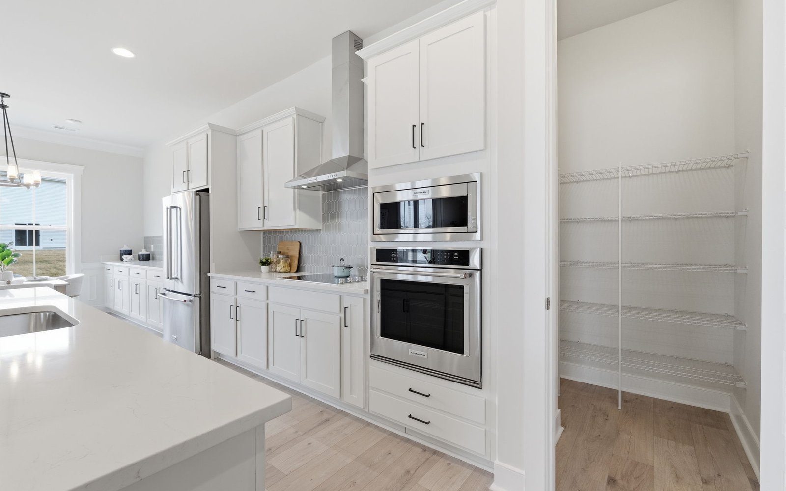 The kitchen and panrty of the Rembrandt at Lakeside at Trappe.