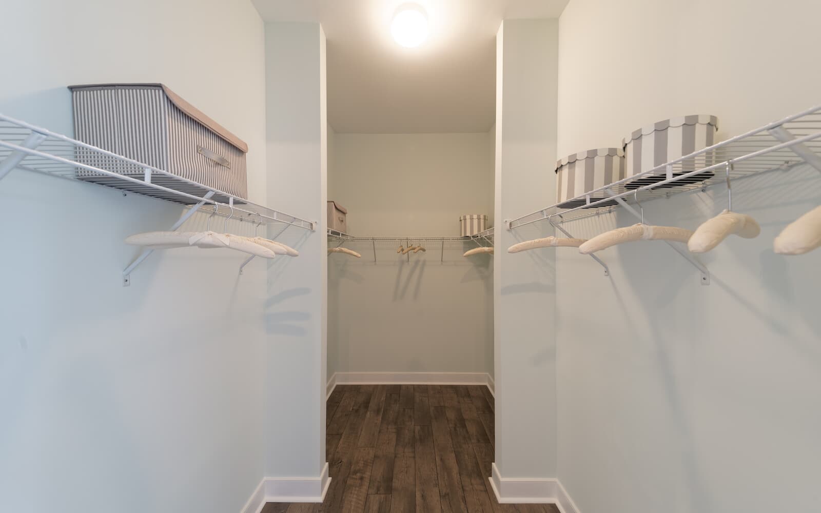 Savoy III primary walk in closet by Brookfield Residential