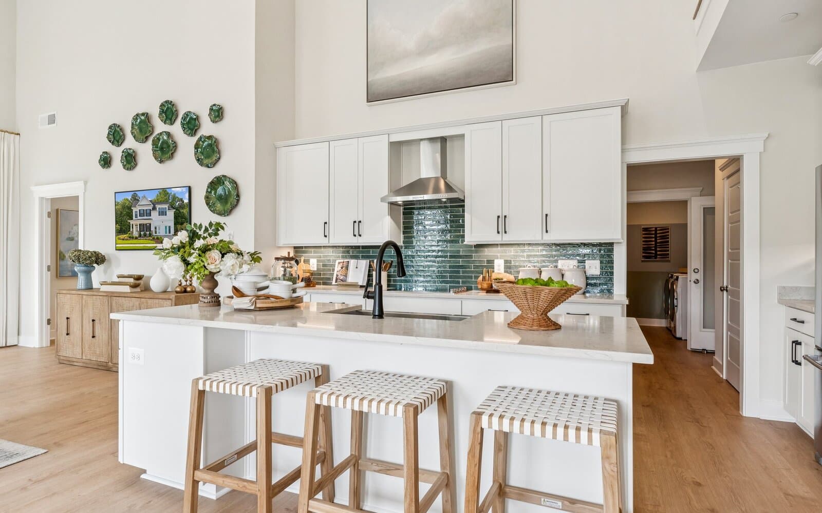 The kitchen of the Torrington at Lakeside at Trappe.