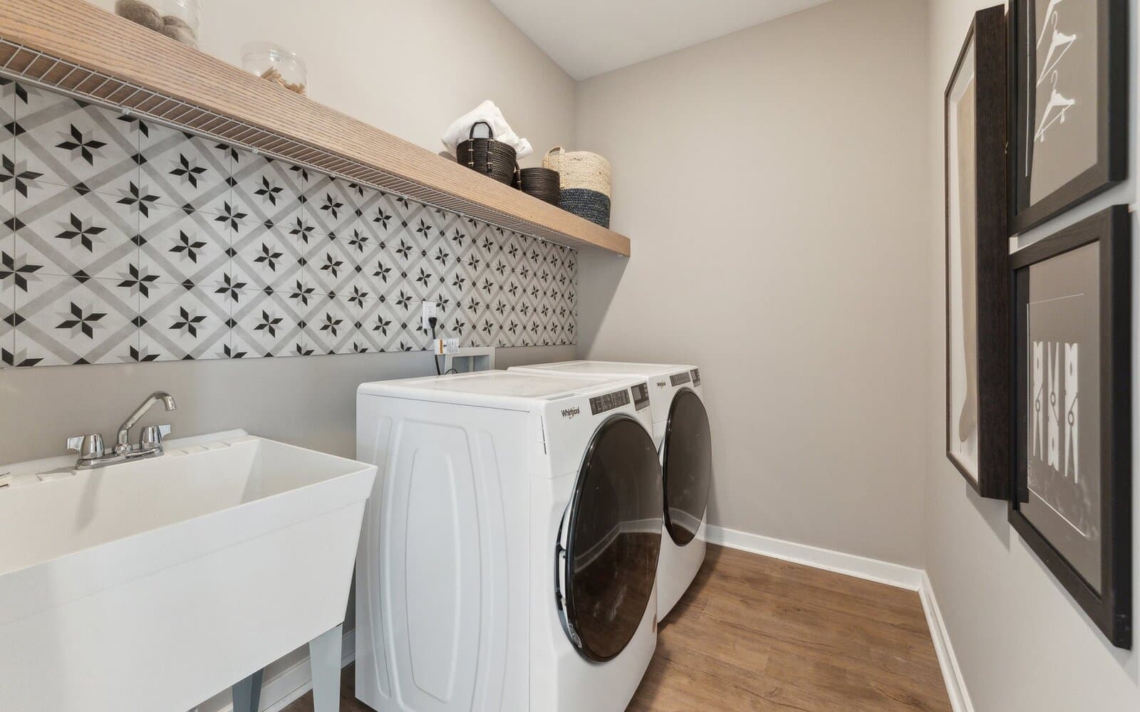 The laundry room of the Stratton.