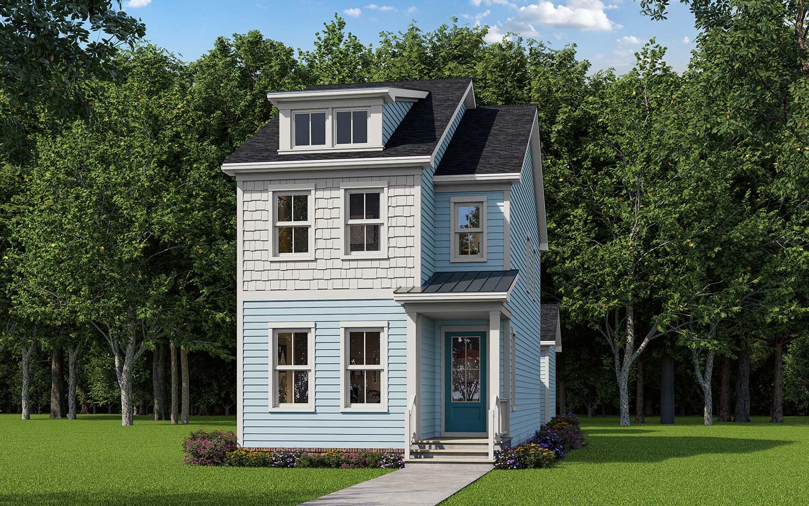 Elevation 1 A rendering of the Harper elevation 1.