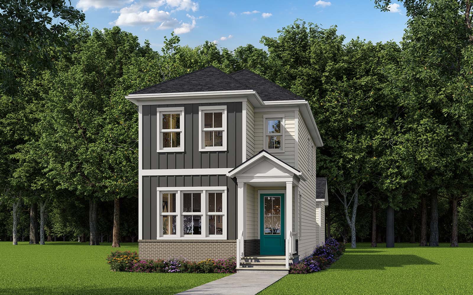 Elevation 2 A rendering of the Harper elevation 2.