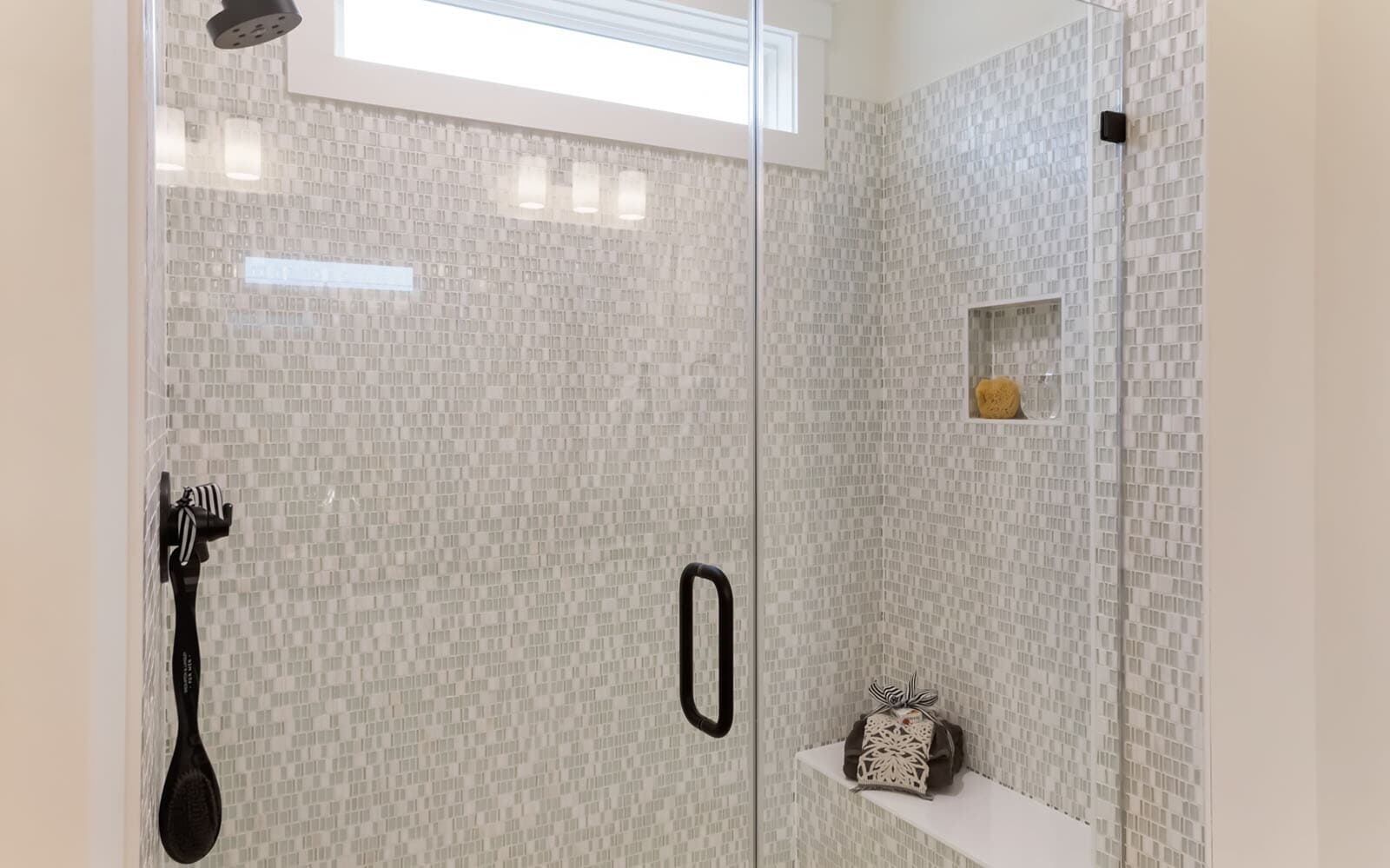 The primary bath of the Declan by Brookfield Residential