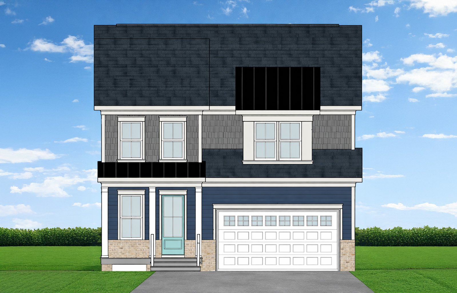 A rendering of the Grayson elevation 2.