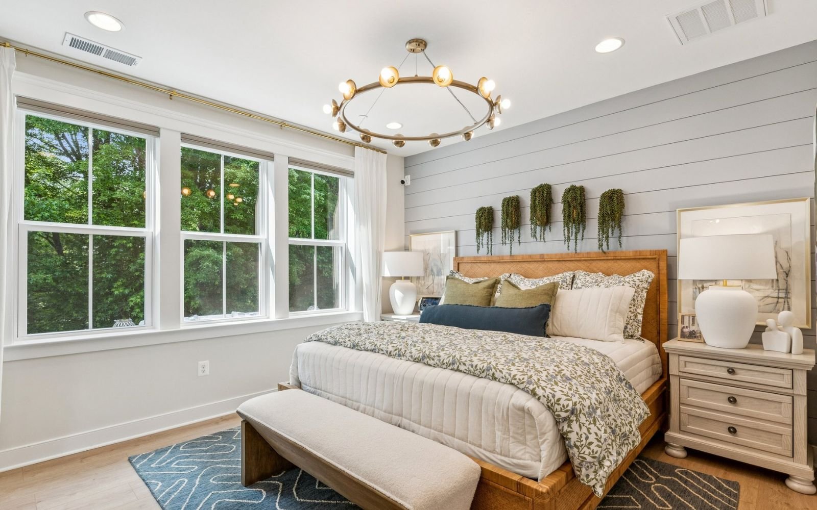 Temp primary bedroom at the Grayson.