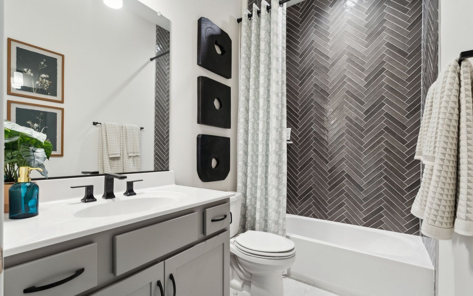 Temp secondary bathroom at the Grayson.