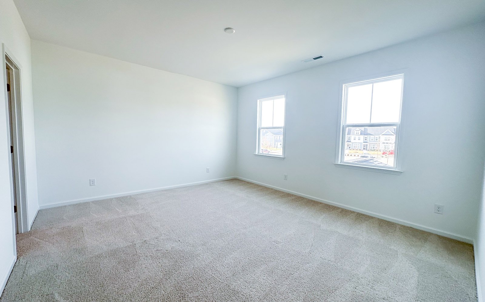 The primary bedroom of the Sterling on homesite 2435 at Wendell Falls.