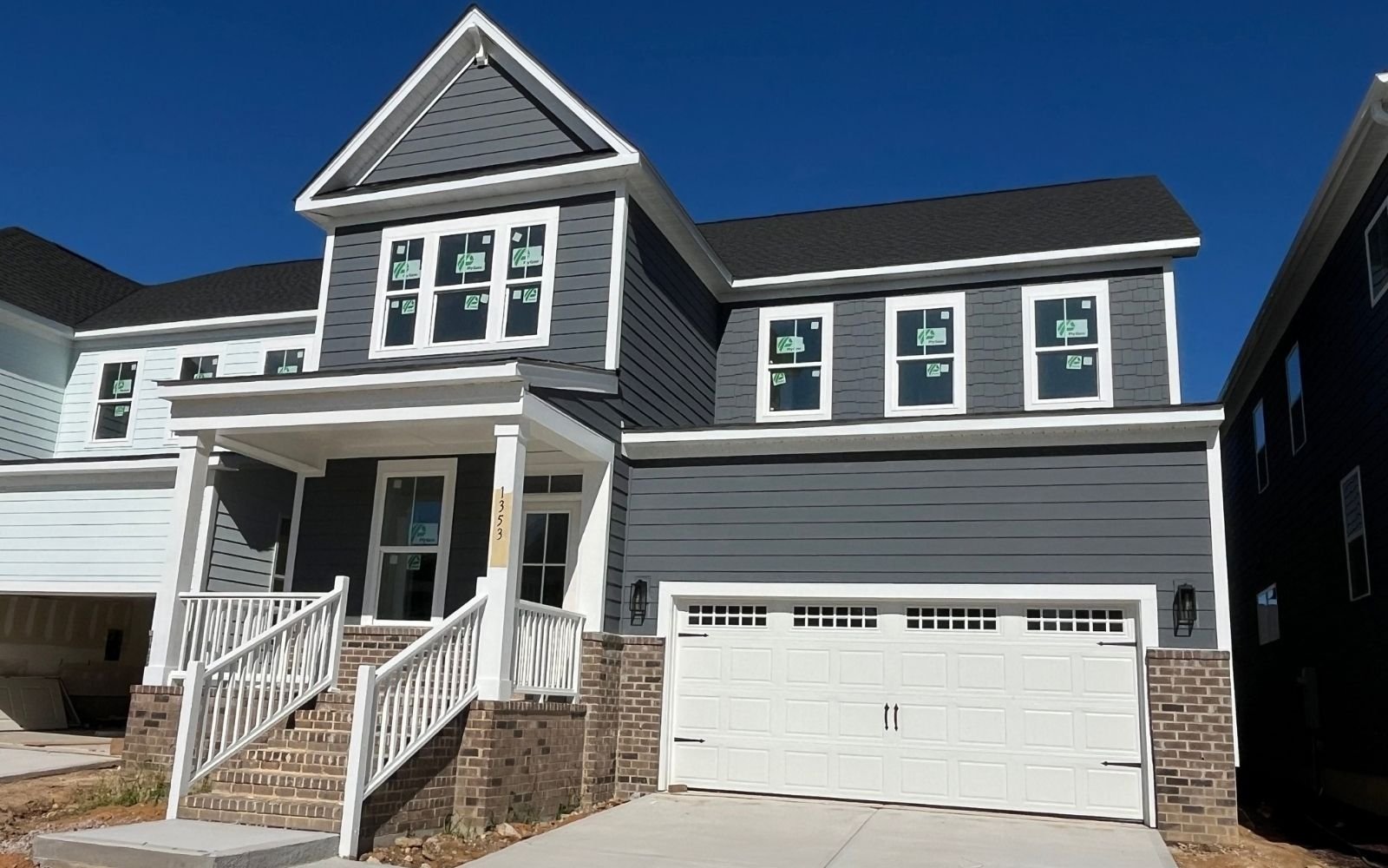 The exterior of the Declan on homesite 2439 by Brookfield Residential.
