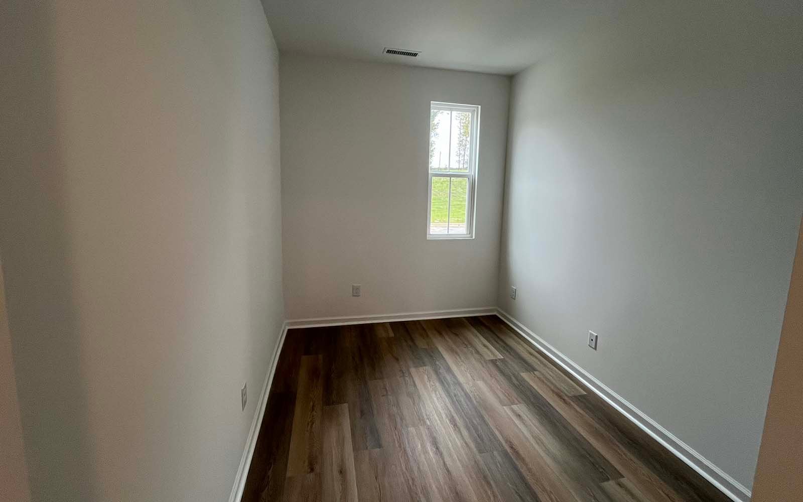 The den of the Lennox on homesite 2550 by Brookfield Residential at Wendell Falls.