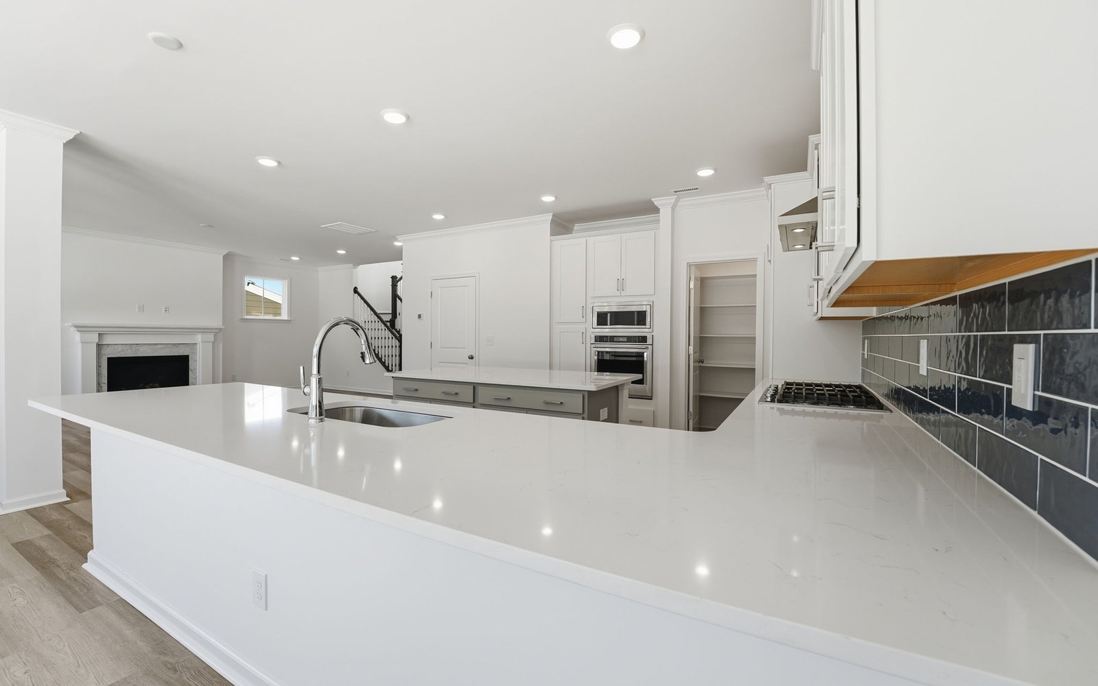 The kitchen of the Sterling at Wendell Falls.