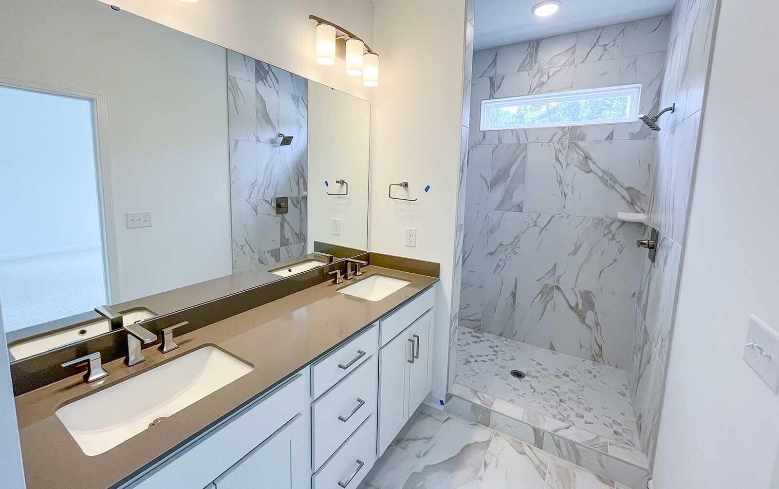 The primary en suite in the Sterling by Brookfield Residential on homesite 2643. 