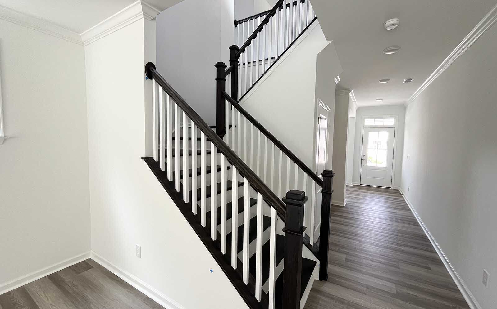 The stairwell in the Sterling by Brookfield Residential on homesite 2643. 