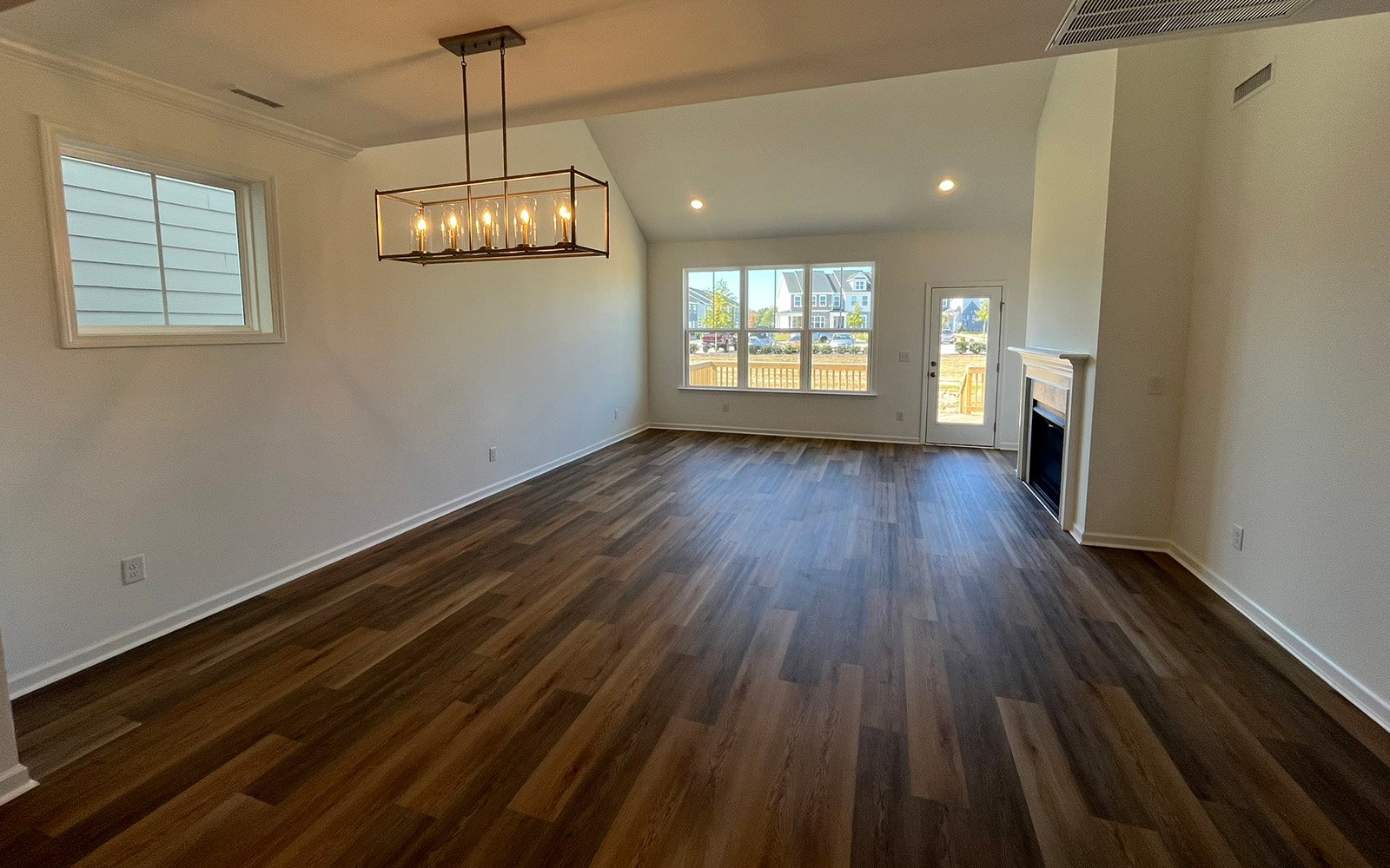 The main level of the Declan on homesite 2433 by Brookfield Residential at Wendell Falls.