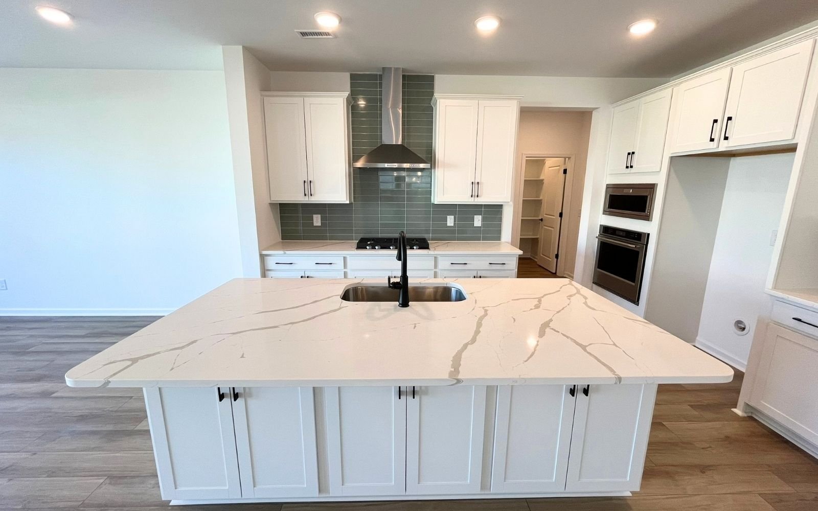 The kitchen of the Grayson at Wendell Falls.