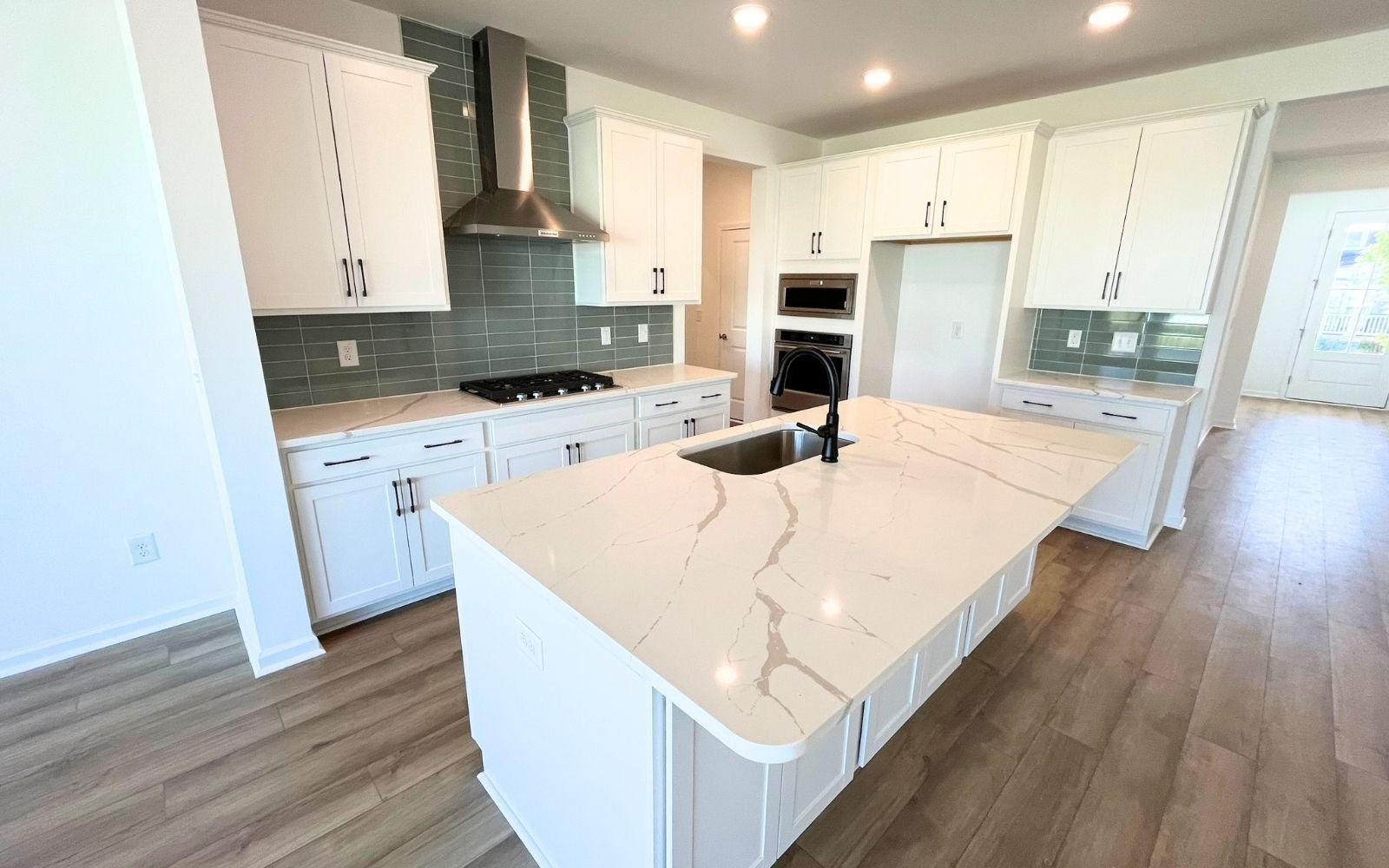 The kitchen in the Grayson at Wendell Falls.