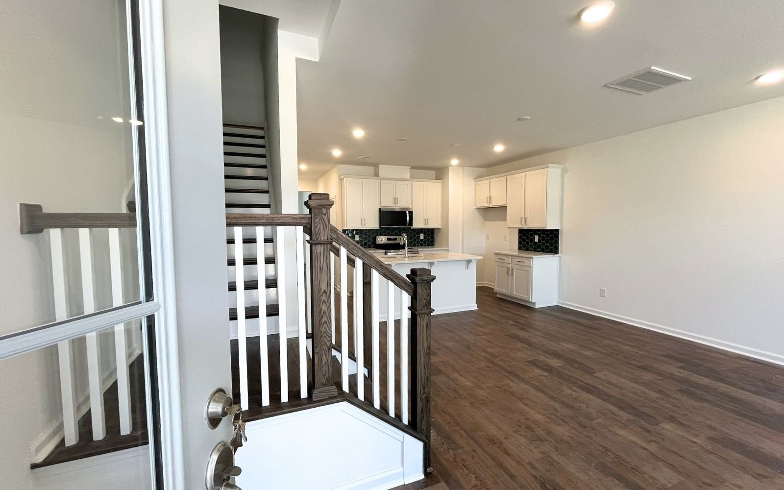 The entry of the Lennox on homesite 2566 at Wendell Falls.