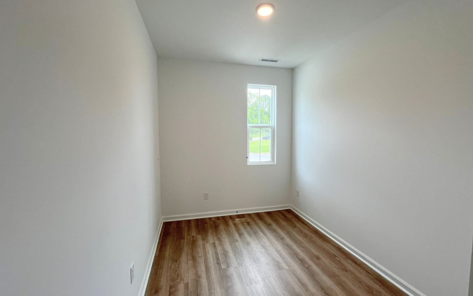 The den in the Lennox on homesite 2579 by Brookfield Residential at Wendell Falls.