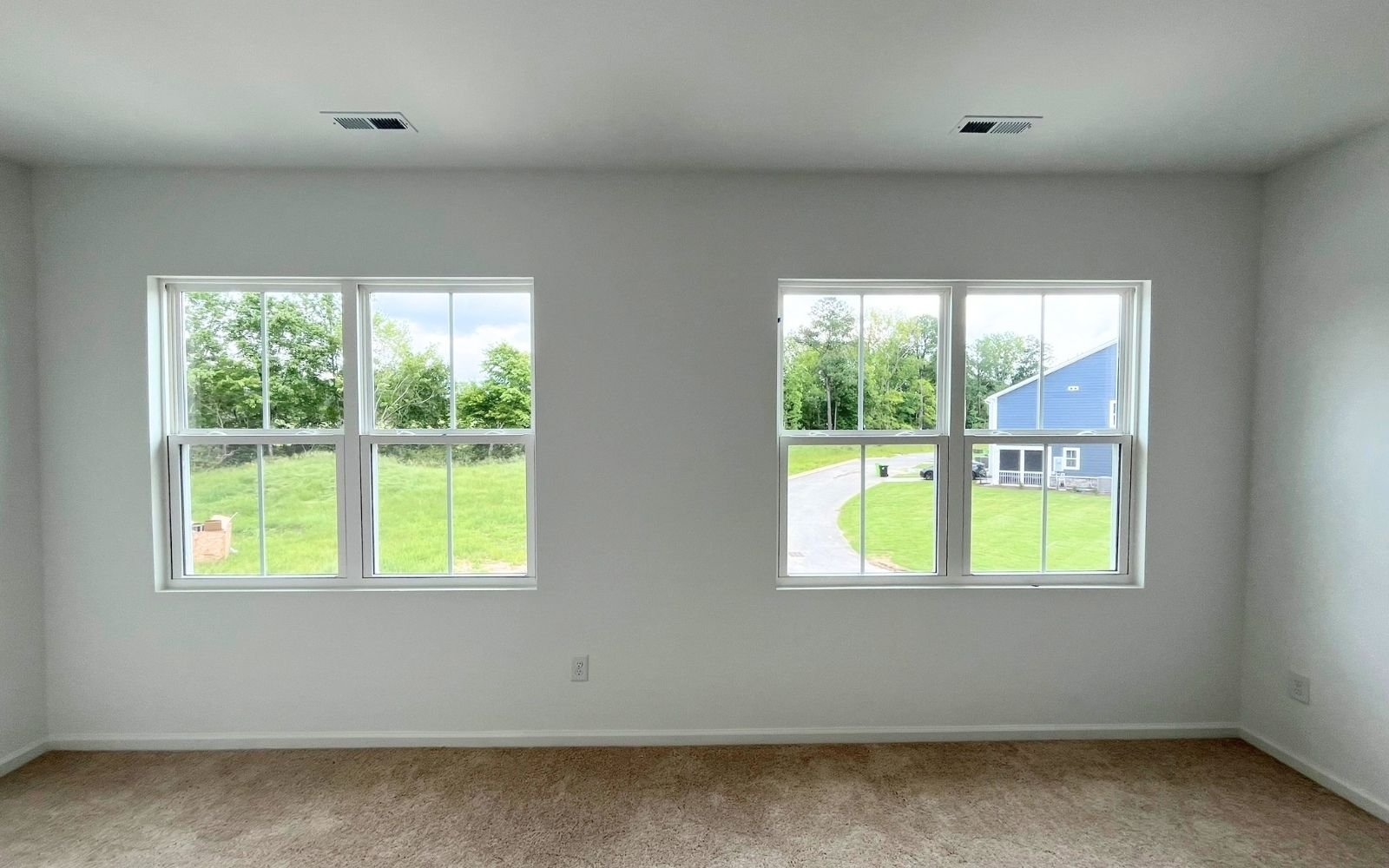 The primary bedroom of the Lennox on homesite 2579 by Brookfield Residential at Wendell Falls.