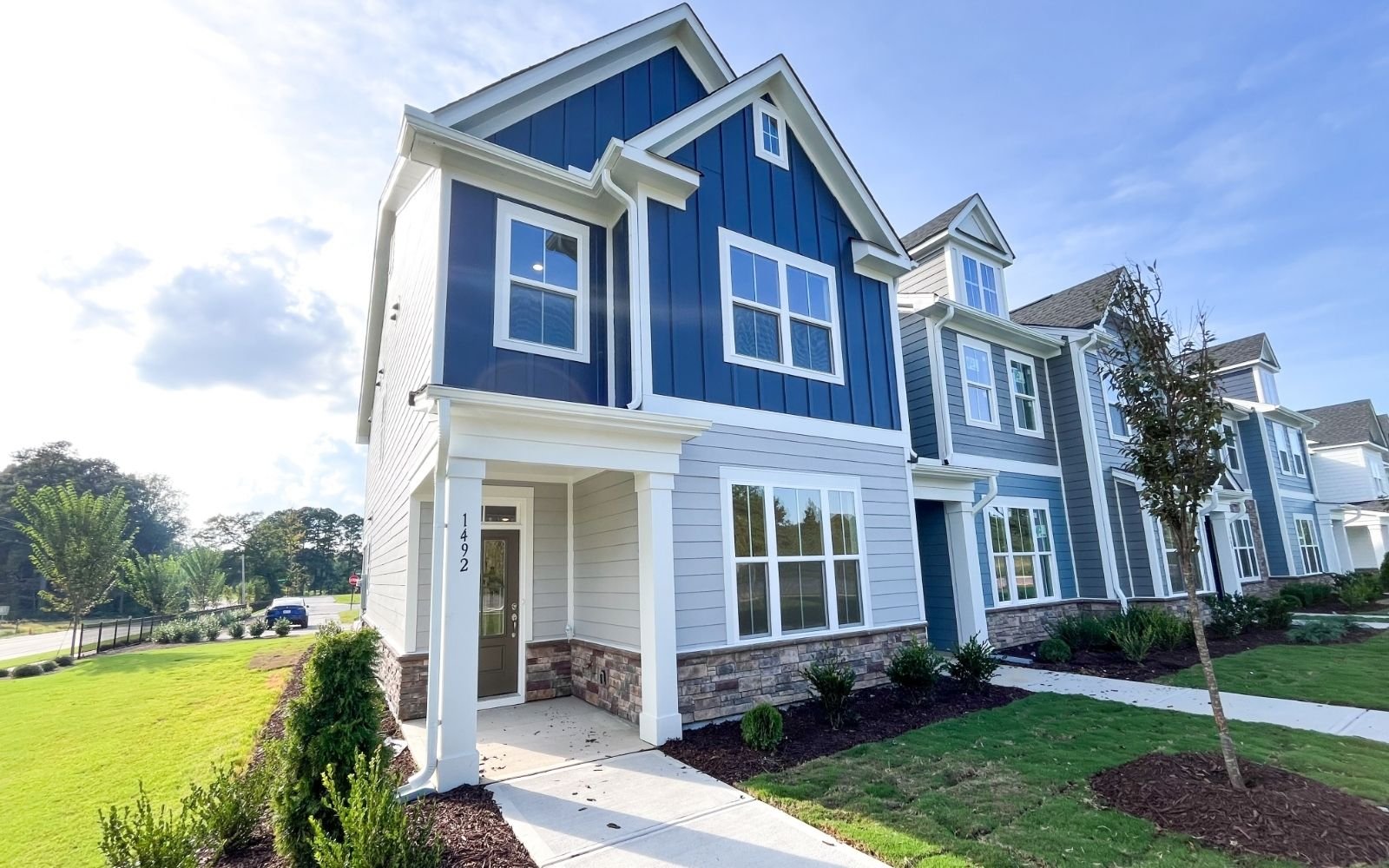 The exterior of the Lennox on homesite 2935 by Brookfield Residential.