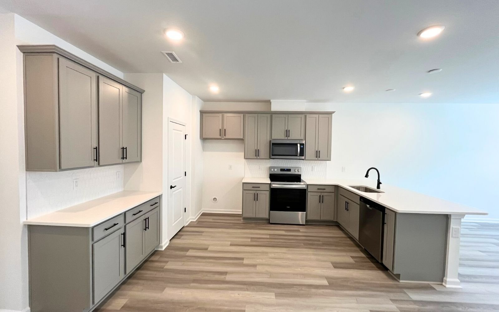 The kitchen in the Morgan on homesite 2560 at Wendell Falls.