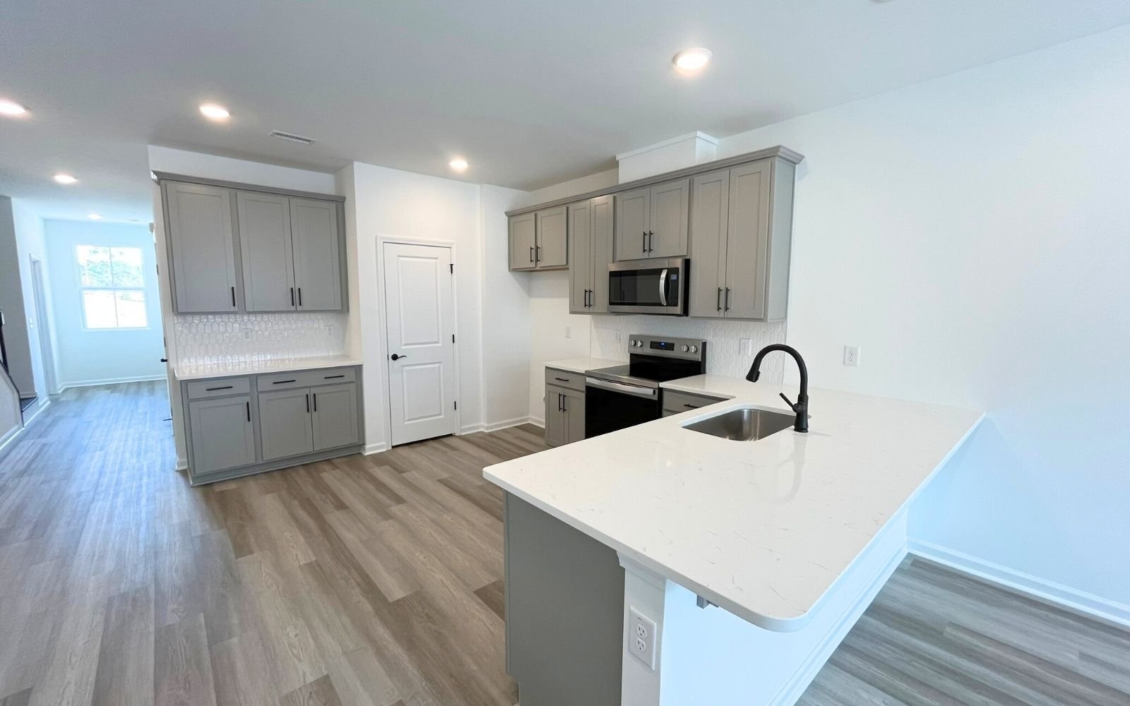 The kitchen in the Morgan on homesite 2560 at Wendell Falls.