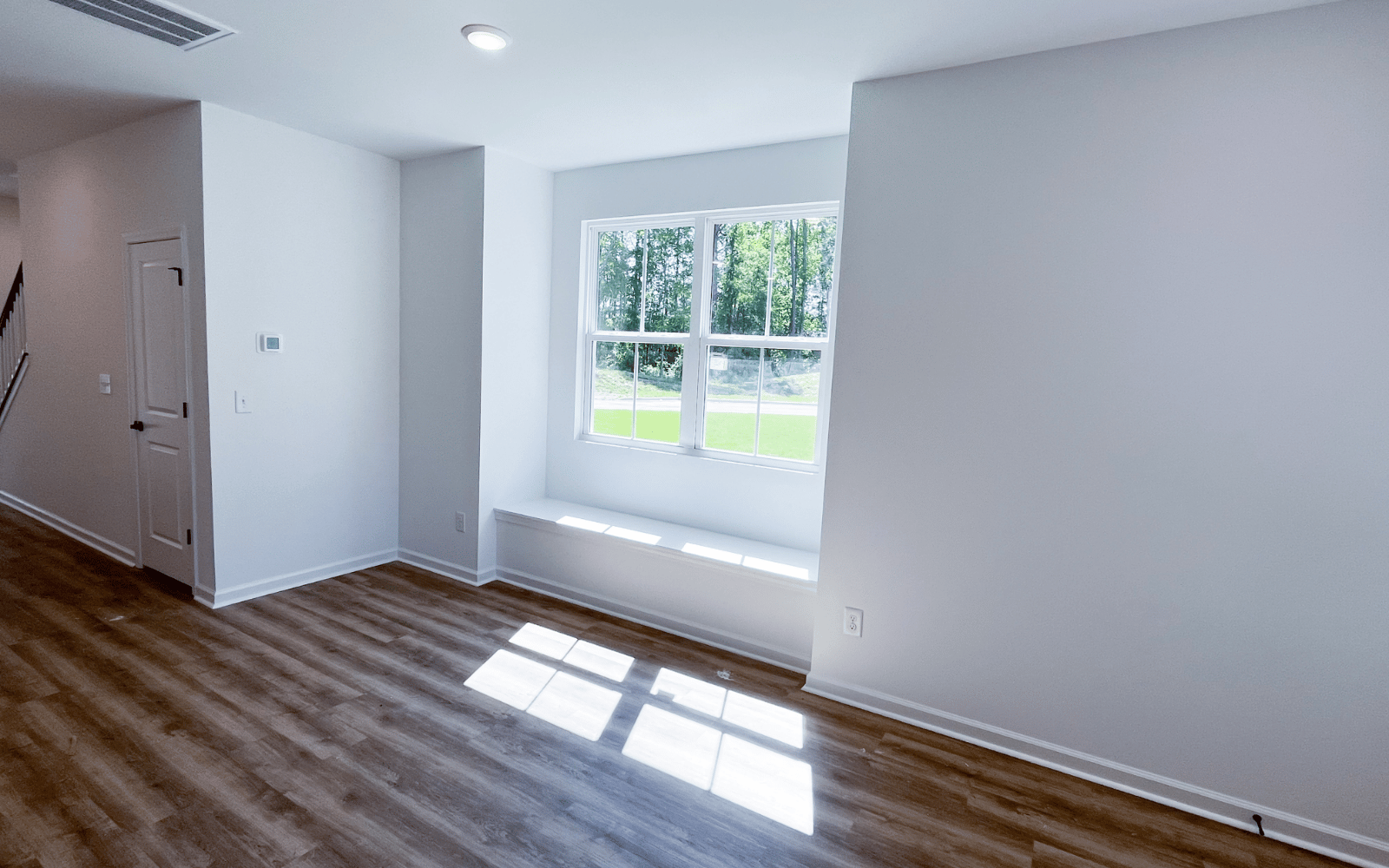 The dining space of the Morgan on homesite 2569 by Brookfield Residential at Wendell Falls.