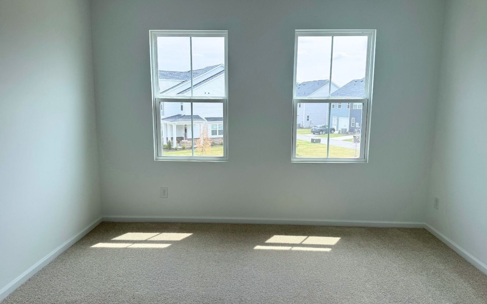 A seconday bedroom in the Morgan on homesite 2570 at Wendell Falls.