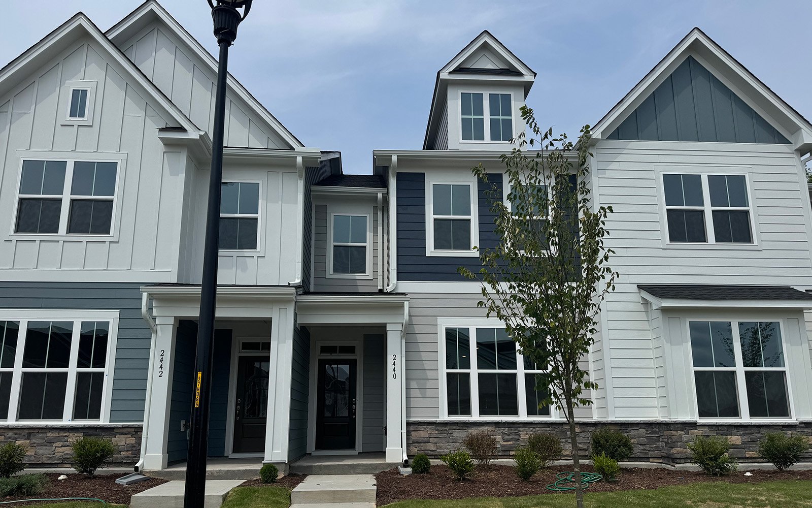 The exterior of the Morgan on homesite 2570 at Wendell Falls.