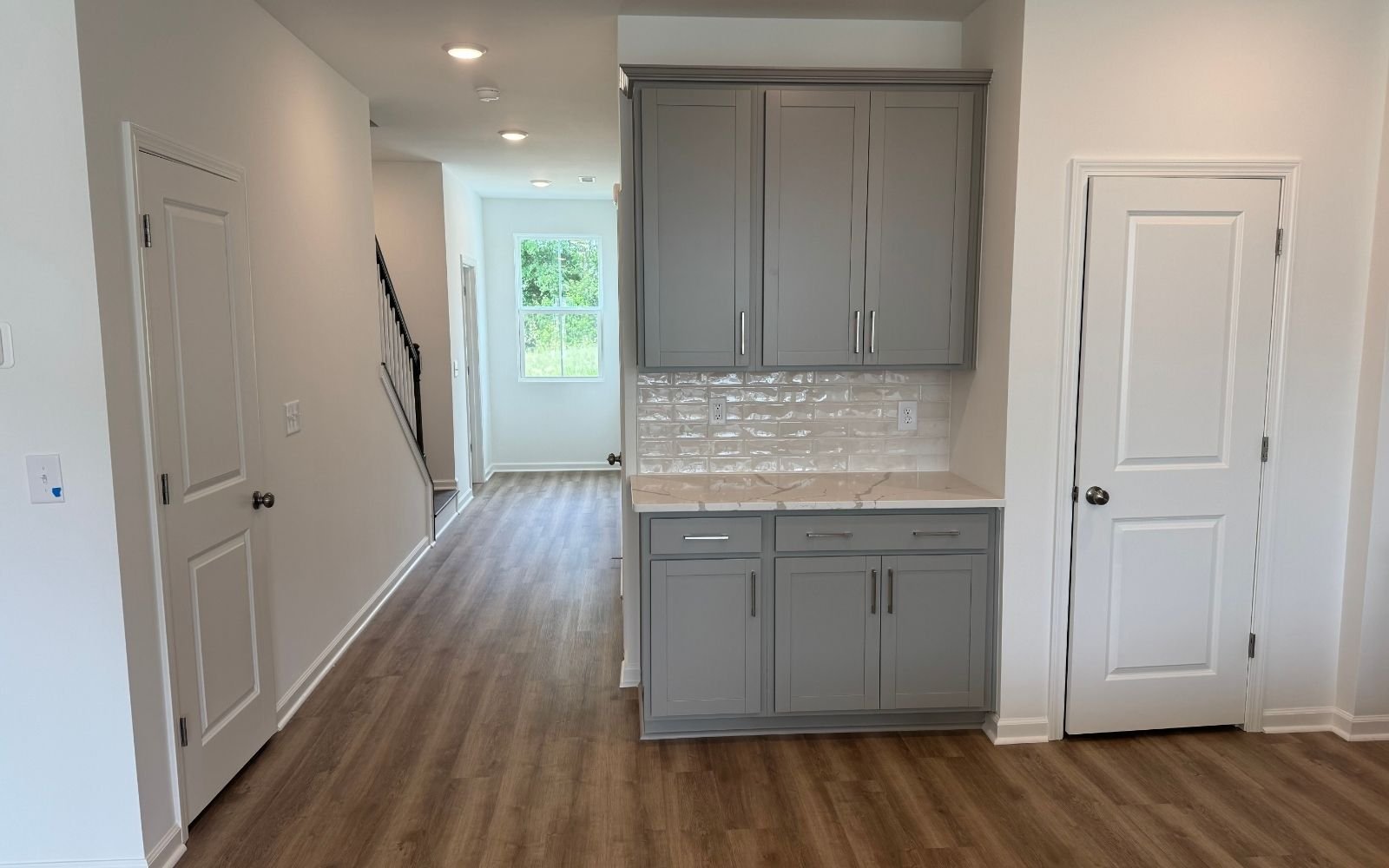 The entry of the Morgan on homesite 2570 at Wendell Falls.