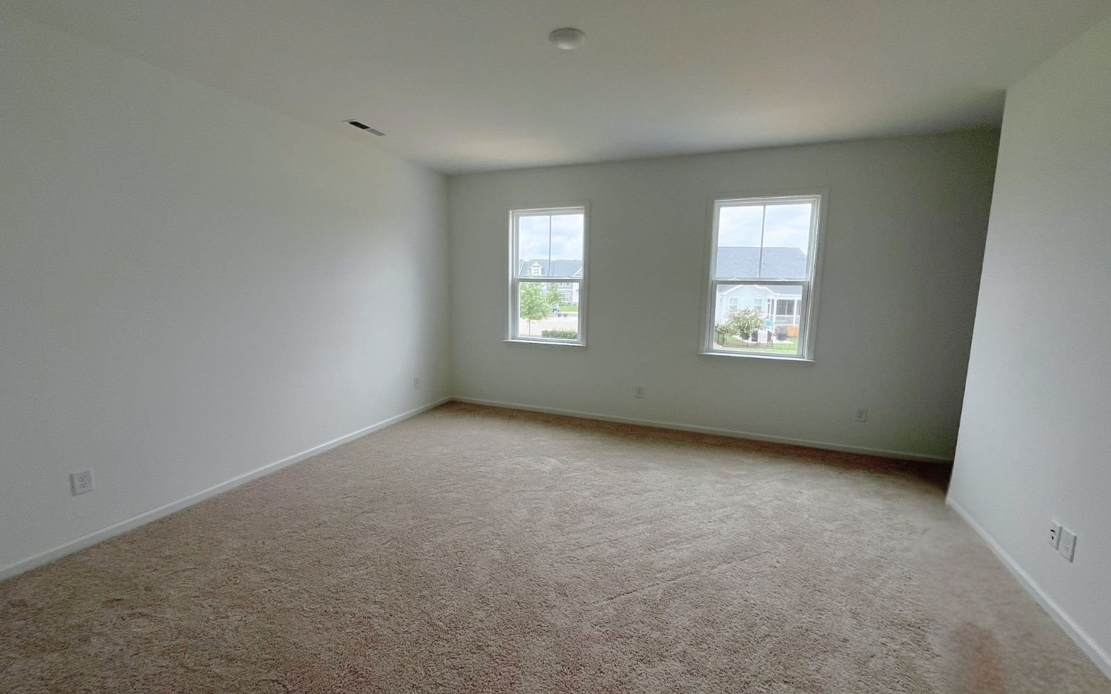 The primary bedroom of the Sterling on homesite 2436 by Brookfield Residential at Wendell Falls.