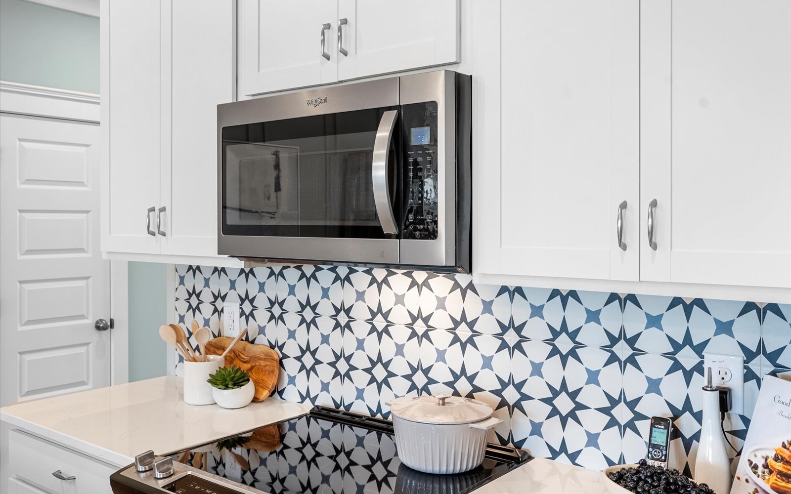 A kitchen close up of the Lennox townhomes.