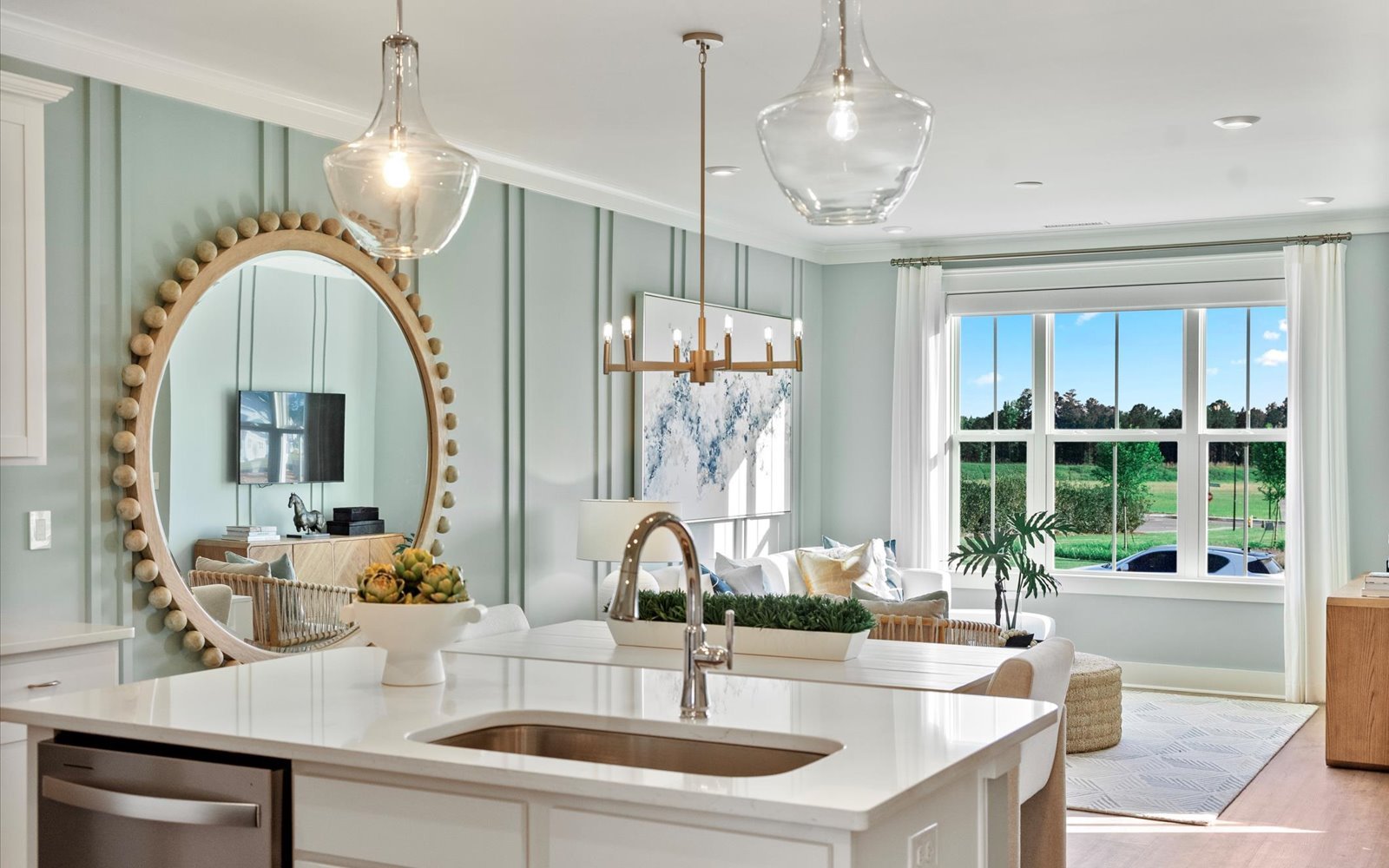 The kitchen of the Lennox townhomes.